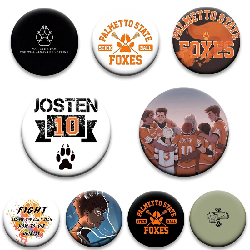 

Creative Badge The Foxhole Court Foxes Palmetto State Enamel Pin Fight Because You Don't Know How To Die Brooch for Bag Decor