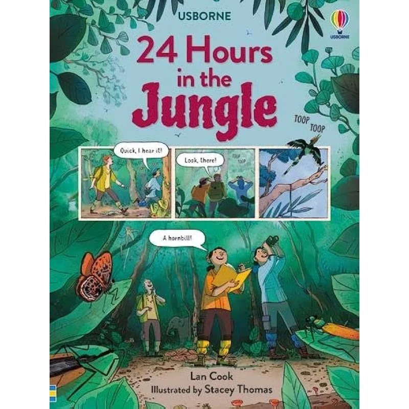 

24 Hours In The Jungle Lan Cook Usborne Publishing 9781474998796 Book