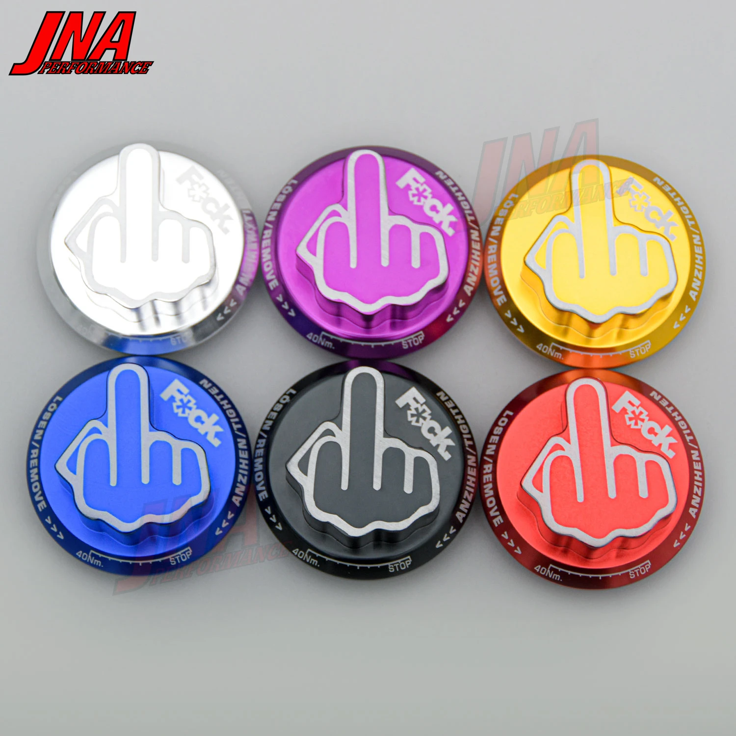 JDM Middle Finger Car Oil Fuel Tank Cap Engine Filler Machine Oil Cover For Nissan Honda Accord Civic Crv City Jazz Hrv PC-OC21