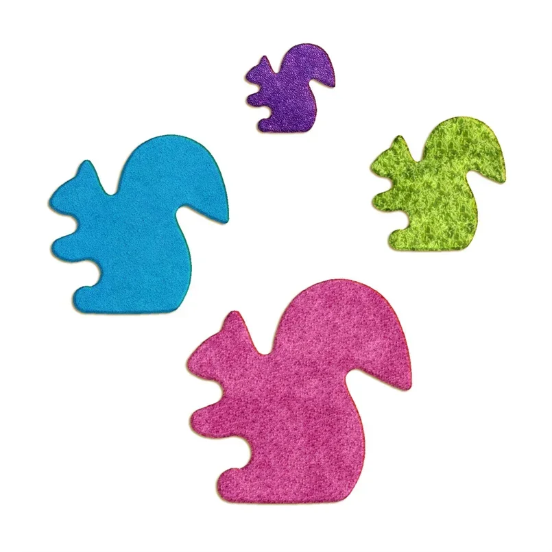 Four Specifications Cartoon Land Wildlife,Big Squirrel,Plastic Molds,Cake Fondant Tools,Cookie Sushi and Fruits Cutters