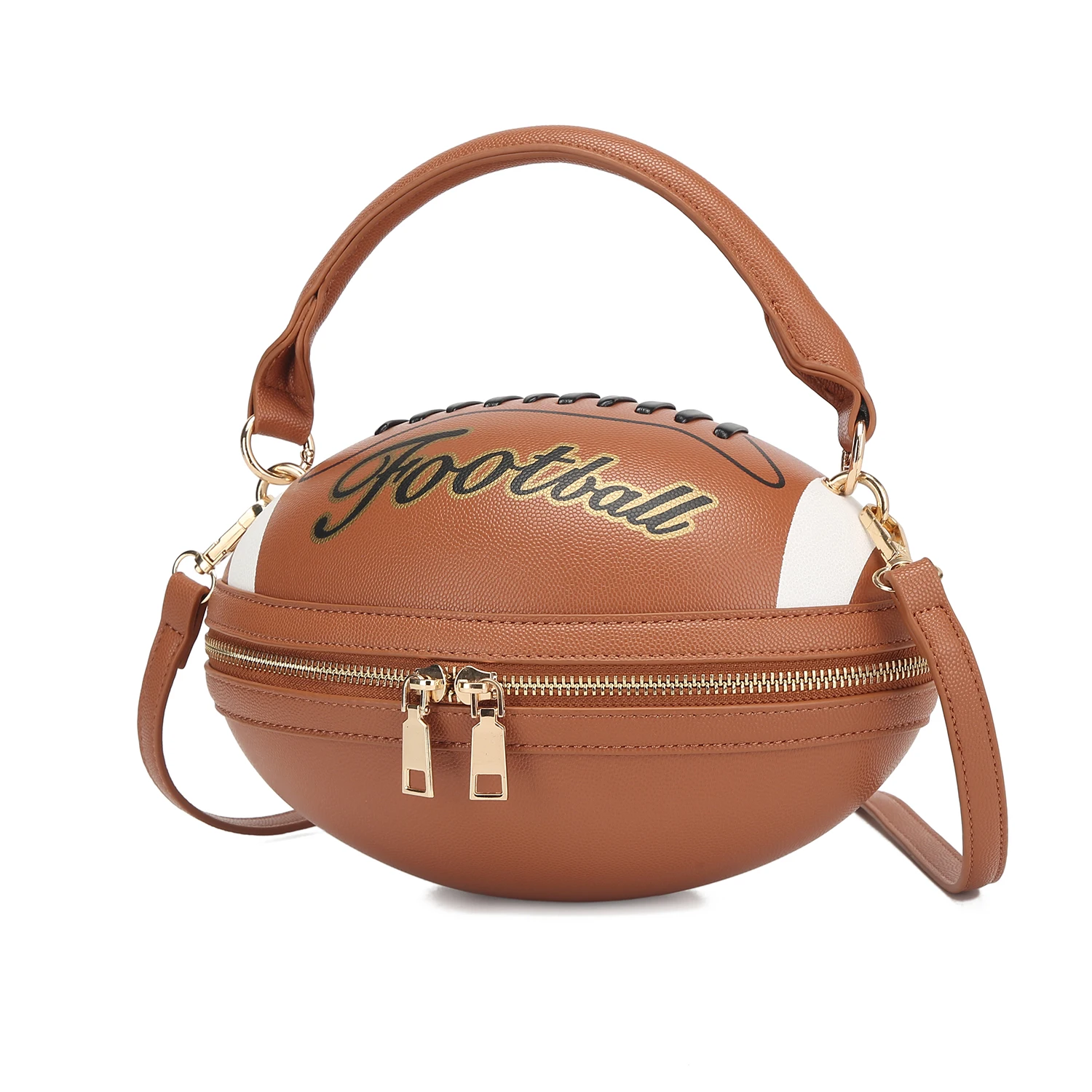 Fashion American Football Style Crossbody Bag for Women Girl’s Shoulder Bags Rugby Style Purses Designer Ball Novelty Handbags