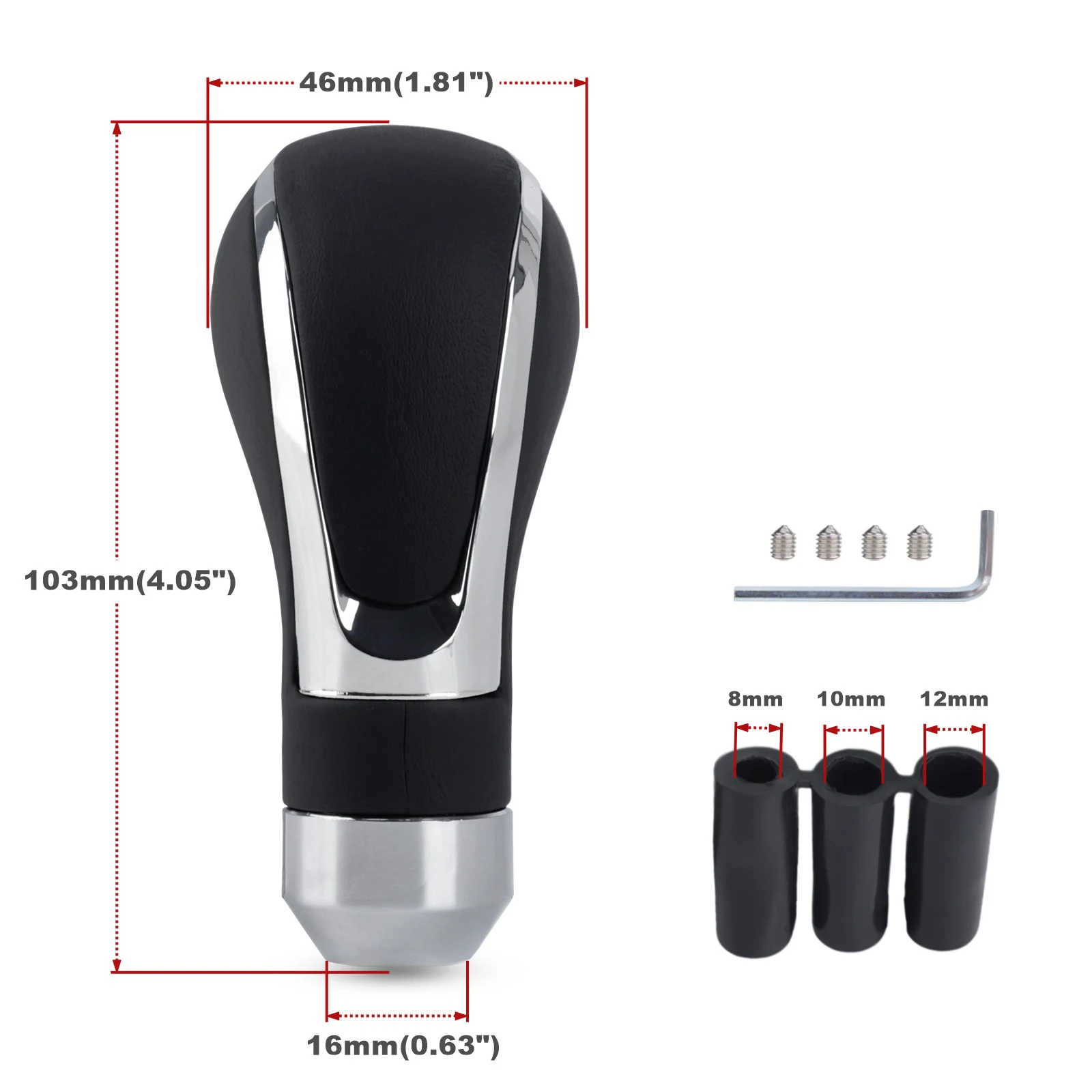 New Car Shift Lever Gear Stick Shifter Automobile Leather Gear Shift Knob M8 M10 M12 For Universal Automatic Manual Transmission