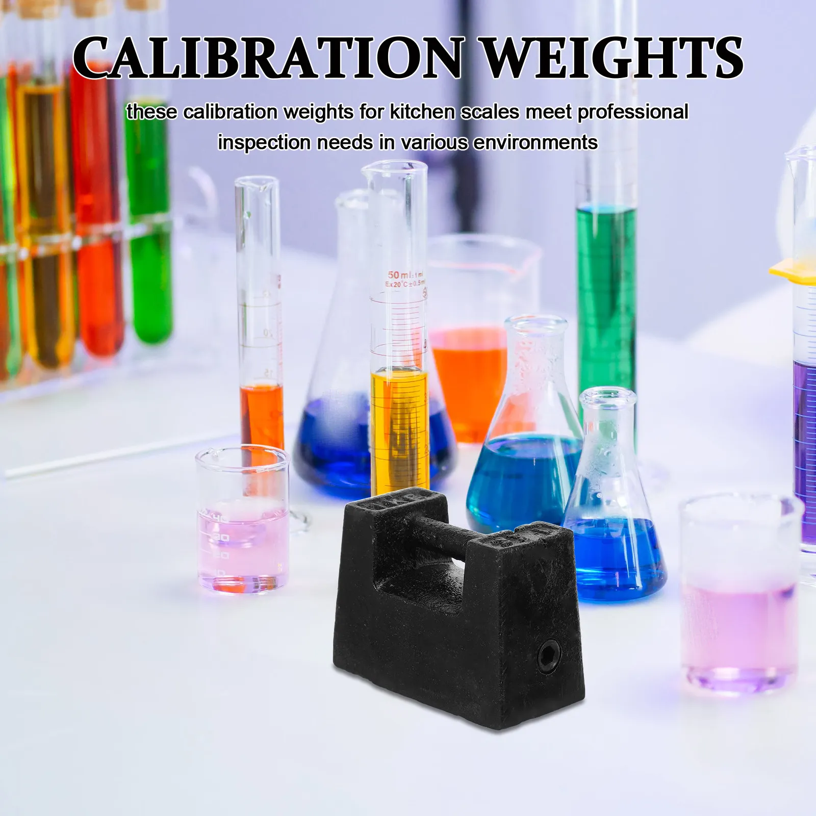 

Cast Iron Calibration Weight 500G Precision Standard Mass for Laboratory Calibration High Accuracy Scale Testing Equipment