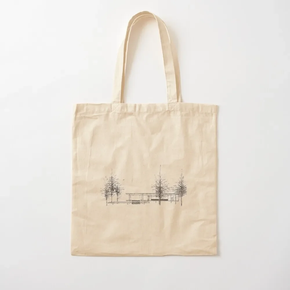 

The Farnsworth House Tote Bag Canvas shoulder bag shopping bag Canvas