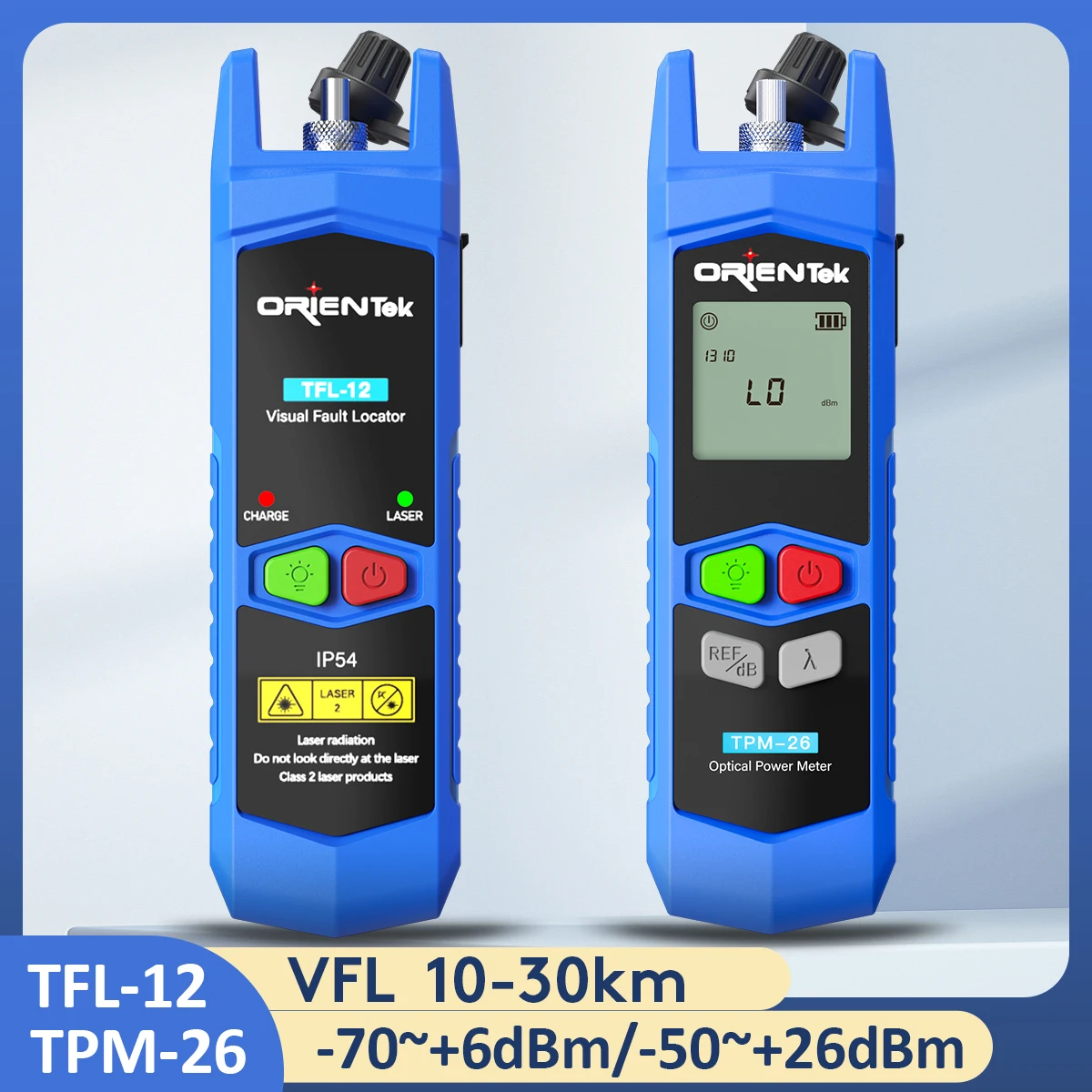 Orientek TPM-26 optischer Leistungs messer 7 Wellenlängen opm visuelle Fehler ortung 30km vfl 650nm roter Laser otdr