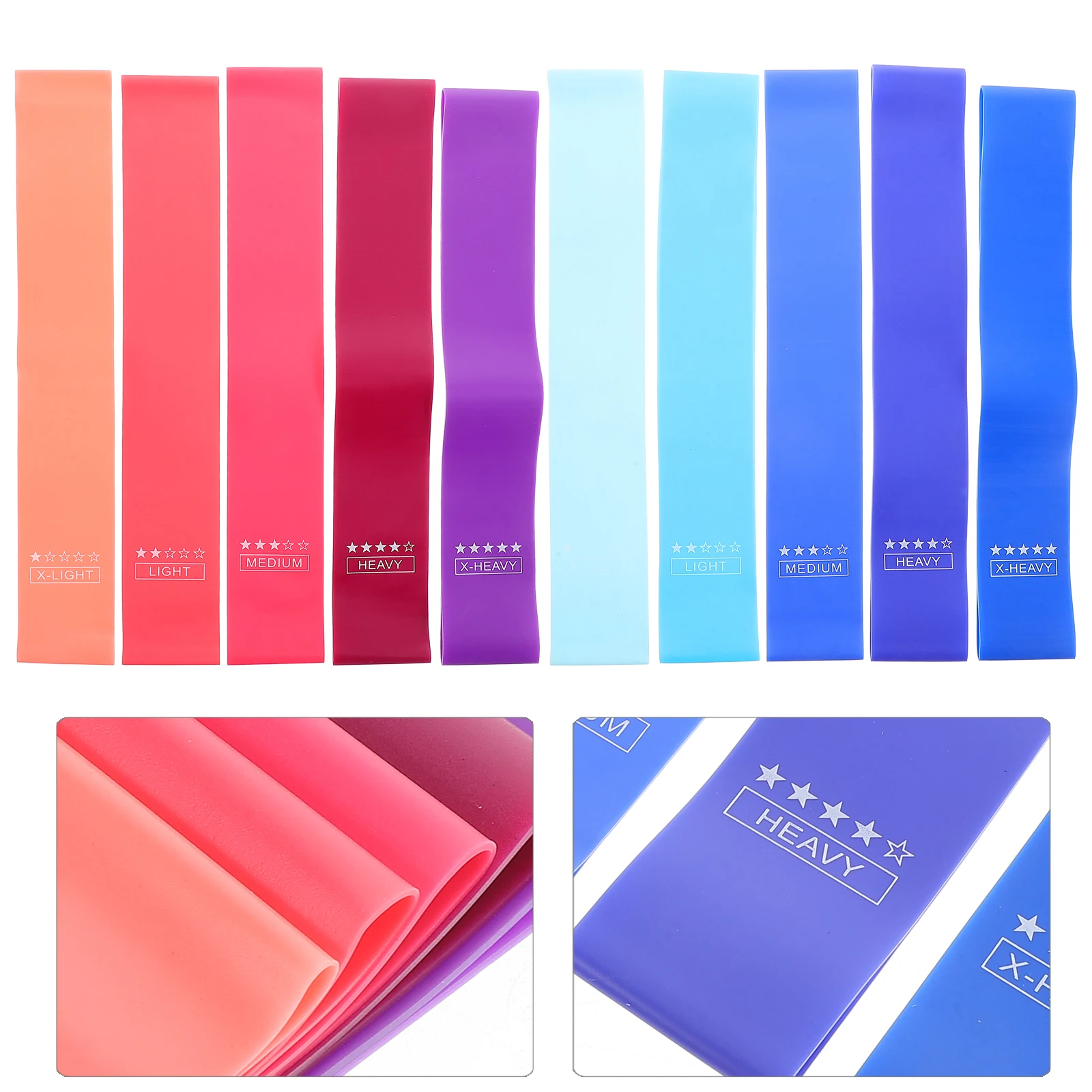 

10pcs Elastic Bands Desk Chair Straps Classroom Foot Fidget Sea Blue Pink Gradient Reusable Washable Kids Adults
