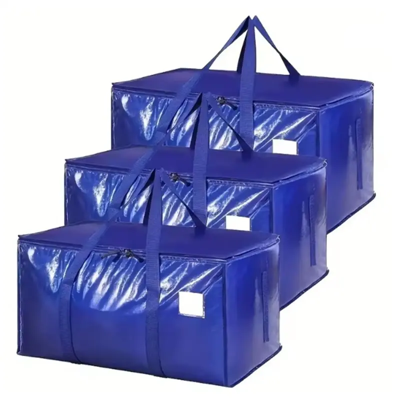 

ABKY-Extra Large Thickened Moving Bags(3Pcs), For Clothes, Quilts Storage Bags-Multi-Functional High Quality Travel, Camping