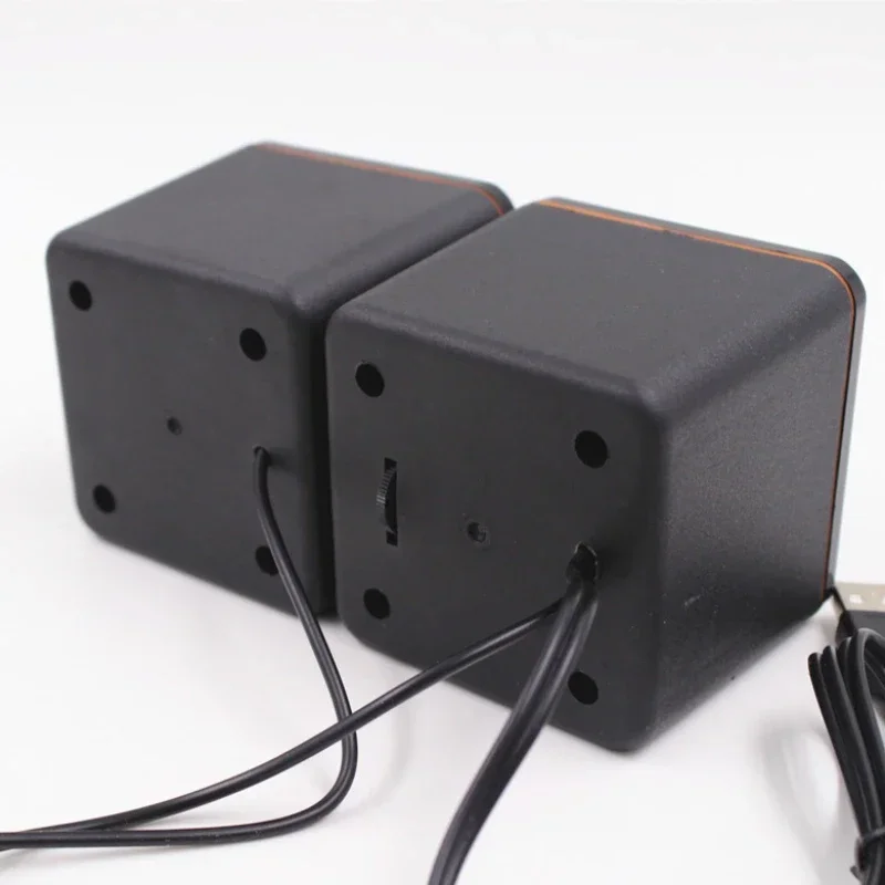 1 Pairs سماعات كمبيوتر صغيرة USB سماعات سلكية صوت ستيريو عالمي محيطي مكبر الصوت للكمبيوتر المحمول والكمبيوتر المحمول