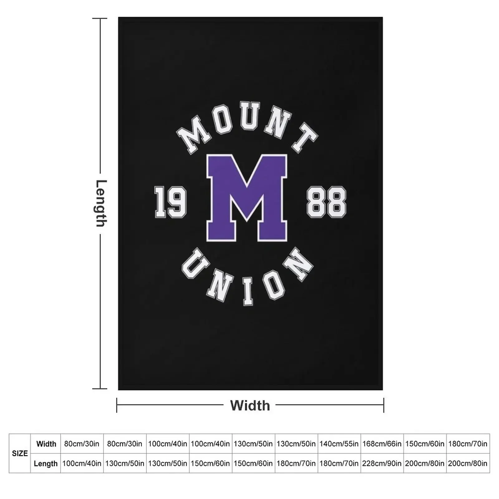 Mount Union Throw Blanket Blankets For Baby Flannel Luxury Designer Heavy Blankets