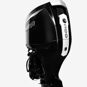 HIDEA 200HP 4 Stroke  Outboard Engine Electric Start 4 Cylinders Electronic Control New Steel Water-cooled Tiller Remote