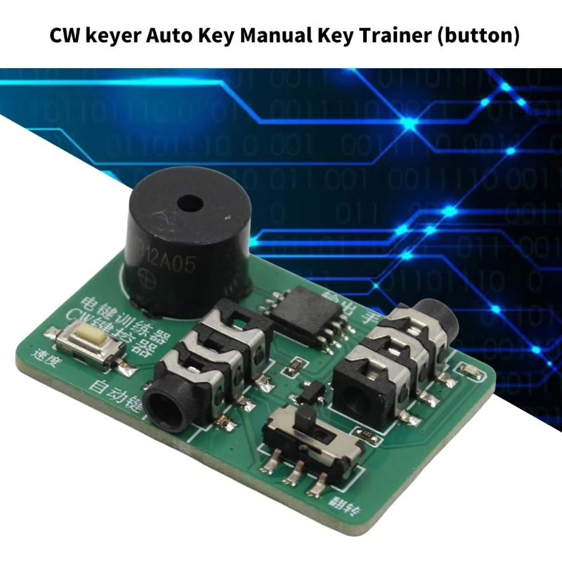 MultiFunctional CW Keyer Manual Morse Key Trainer Supports Automatic And Manual Key For Efficient Morse Code Use R58F