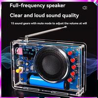 N96R FM Radio DIY Electronic Kit With OLED Display Electronic Welding Practice Assembly Production Kit DIY Assembly Kit