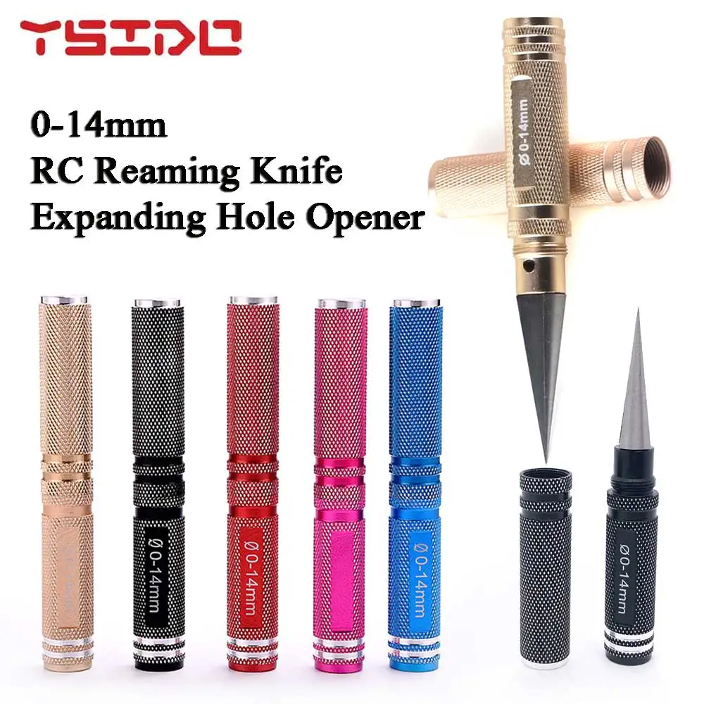 YSIDO 0-14mm RC Reaming Knife Edge Reamer Expanding Hole Punch Opener RC Body Shell Drill Tools for RC Helicopter Airplane Car