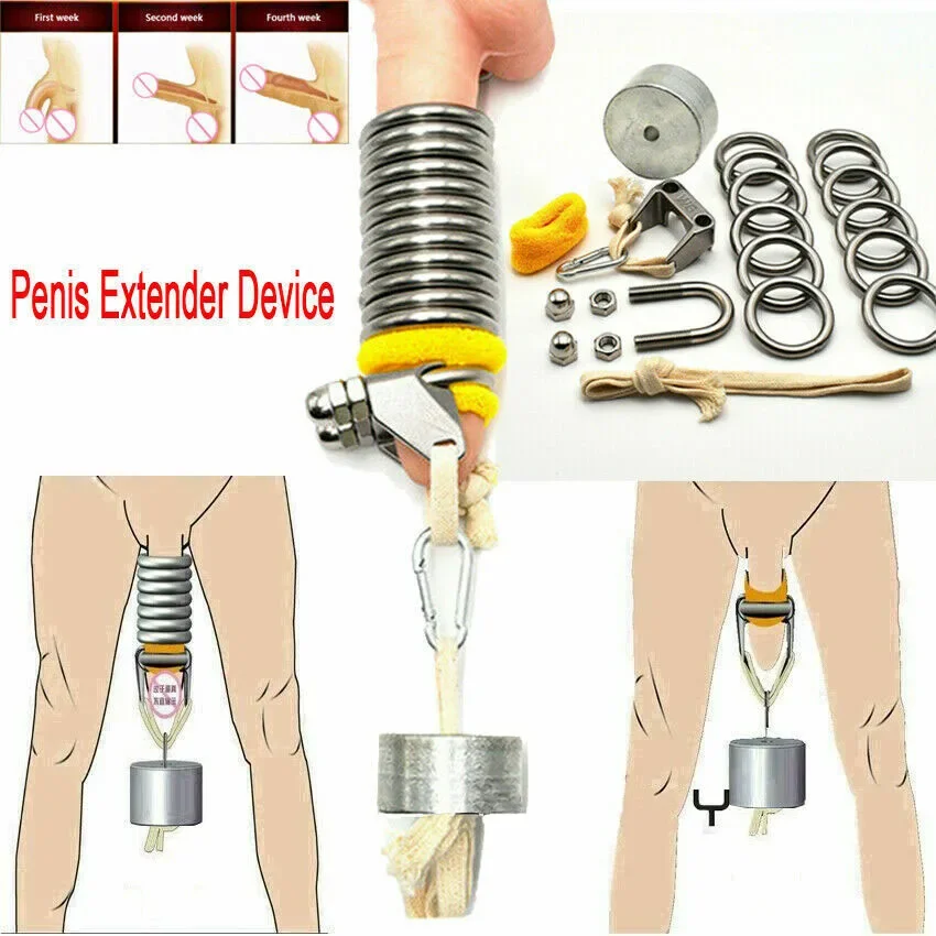 Male Penis Extender Penis Weight Stretcher Pure Physical Cock Stretcher Enhancer Exercise Device Penis Hanging Enlargement Syste