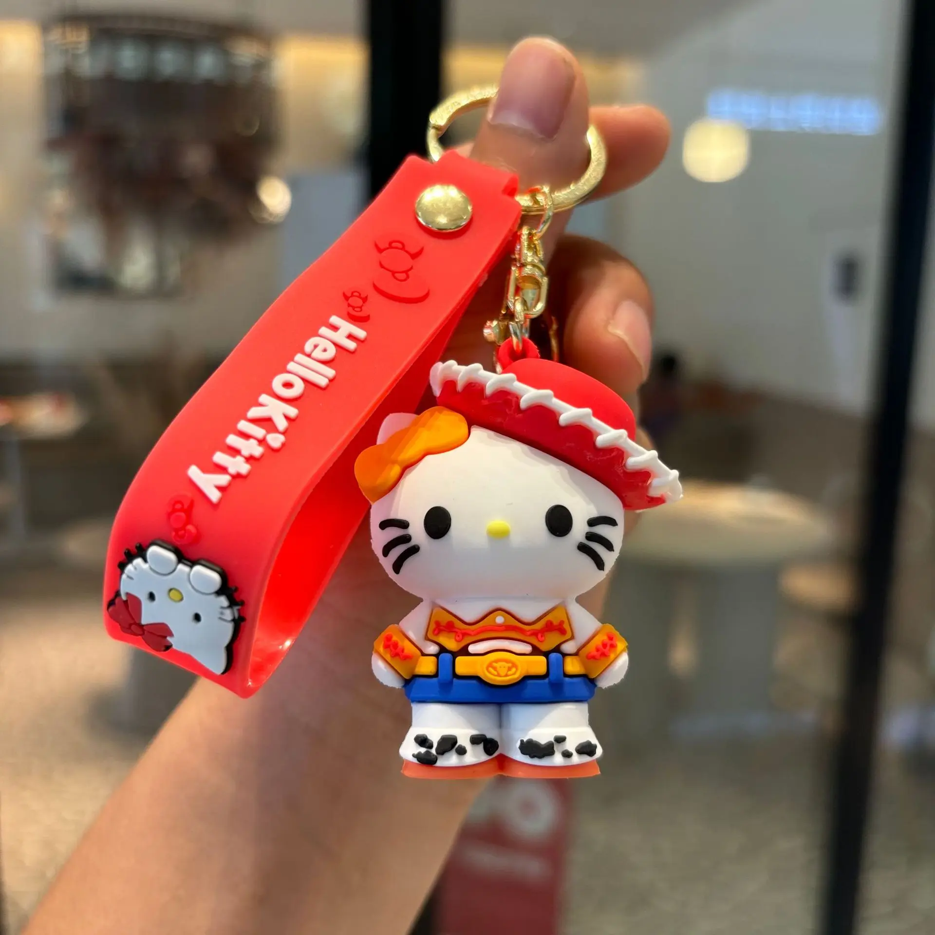 Sanrio Kawaii Hello Kitty Keychain Anime Cartoon Car Key Ring Dolls Pendant Backpack Ornaments Accessories Gifts for Friends