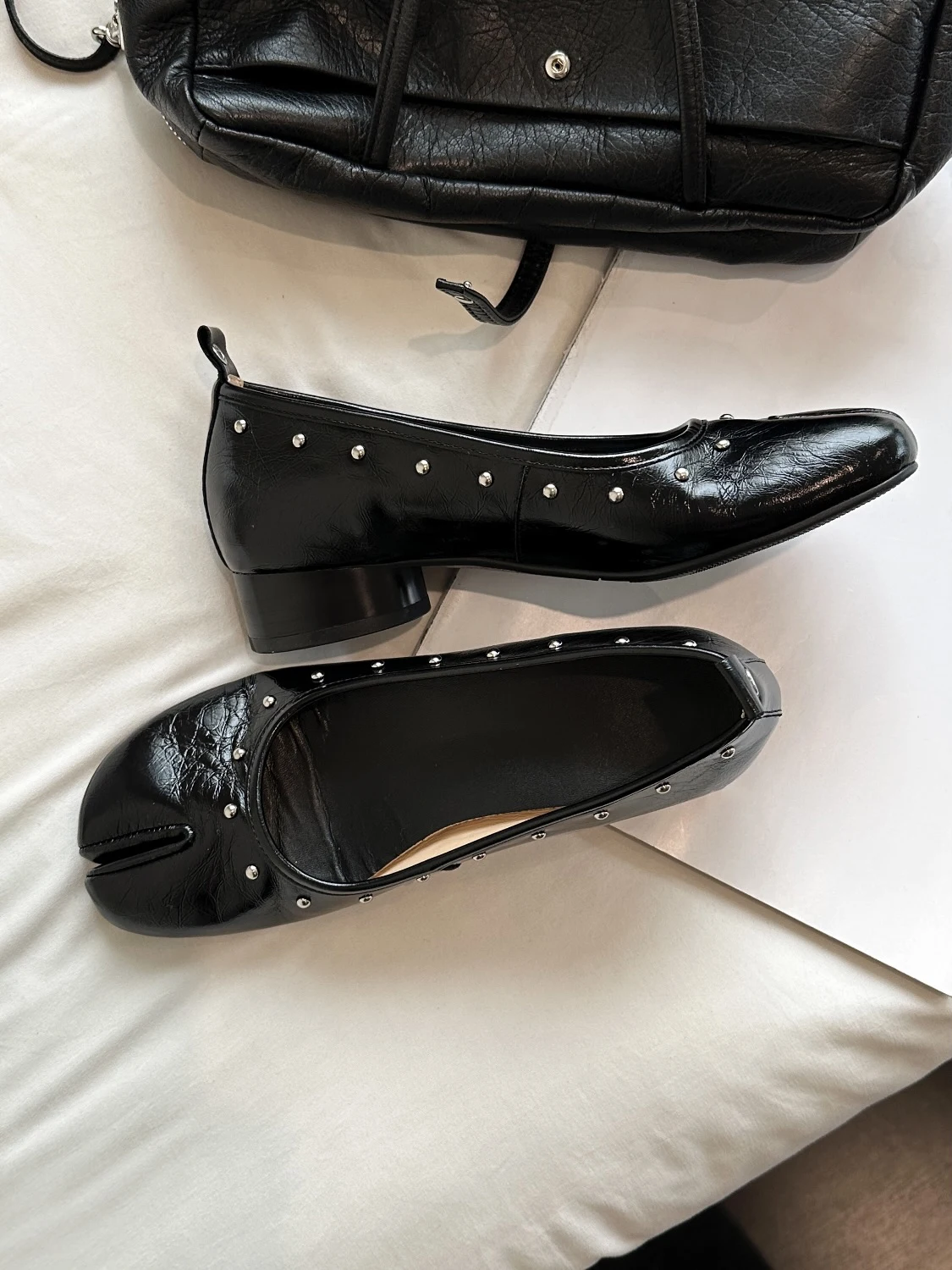 retro-washed-cowhide-ballet-shoes-women's-2026-new-commute-thick-heel-open-toe-single-shoes-rivet-buckle-easy-to-wear-spring
