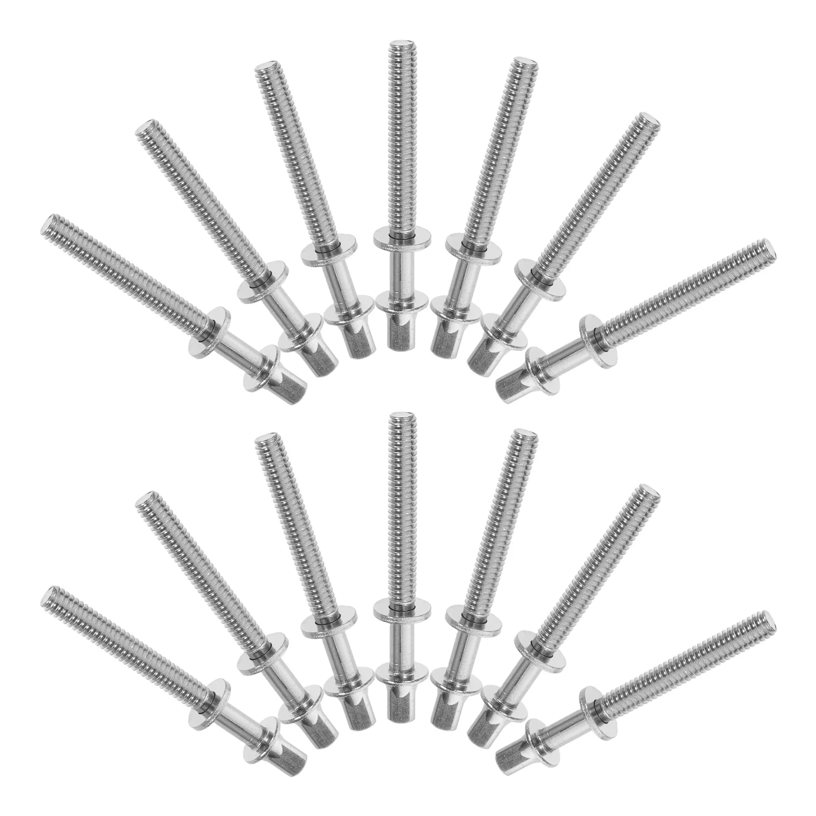 

30pcs Jazz Drum Snare Drum Screw Lug Mounting Screws 5mm x 50mm Percussion Replacement Accessory Metal Instrument Tension Access