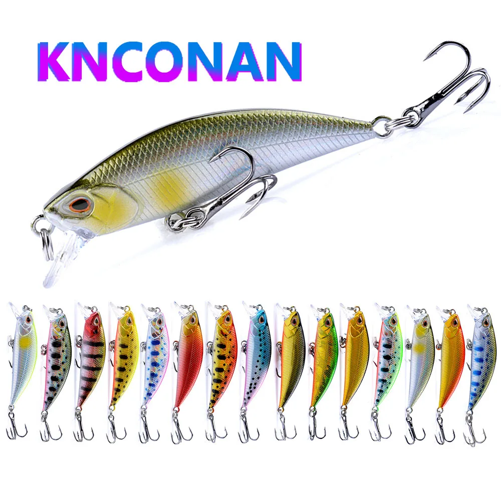 

50mm 5g Mini Sinking Minnow Fishing Lures Twitch Wobbler Artificial Bait for Peche Trout Plastic Swimbait Jerkbait Equipment