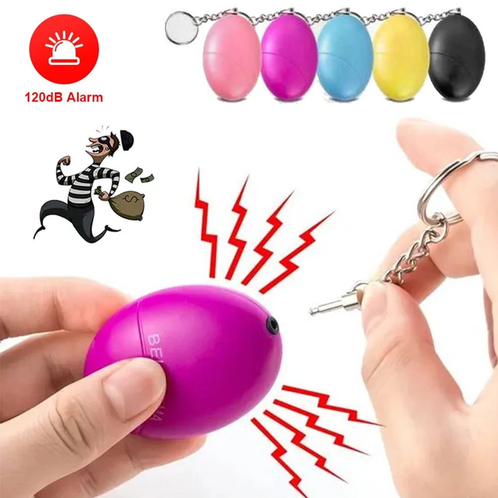 120dB Personal Alarm for Women Self Defense Personal Safety Alarm Keychain for Kids Girls Elderly Loud Security Siren