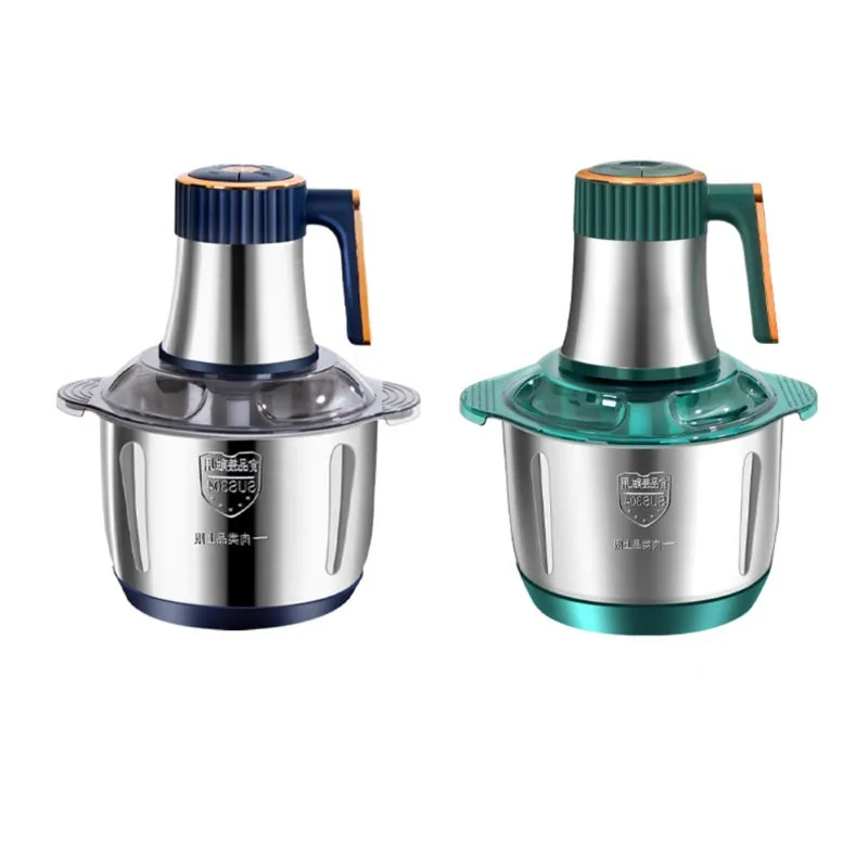 

5L stainless steel meat grinder multifunctional cooking machine cross-border brake machine household meat grinder high-power