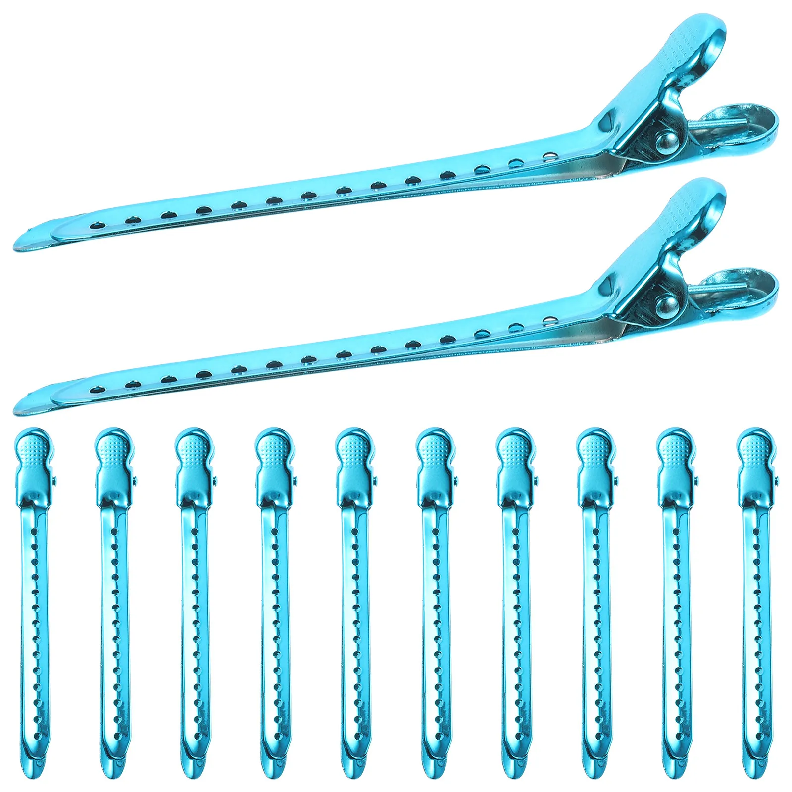 

Набор из 12 секционных зажимов для парикмахеров, для разделения прядей, инструмент для укладки и стрижки волос, зажимы для салонов красоты