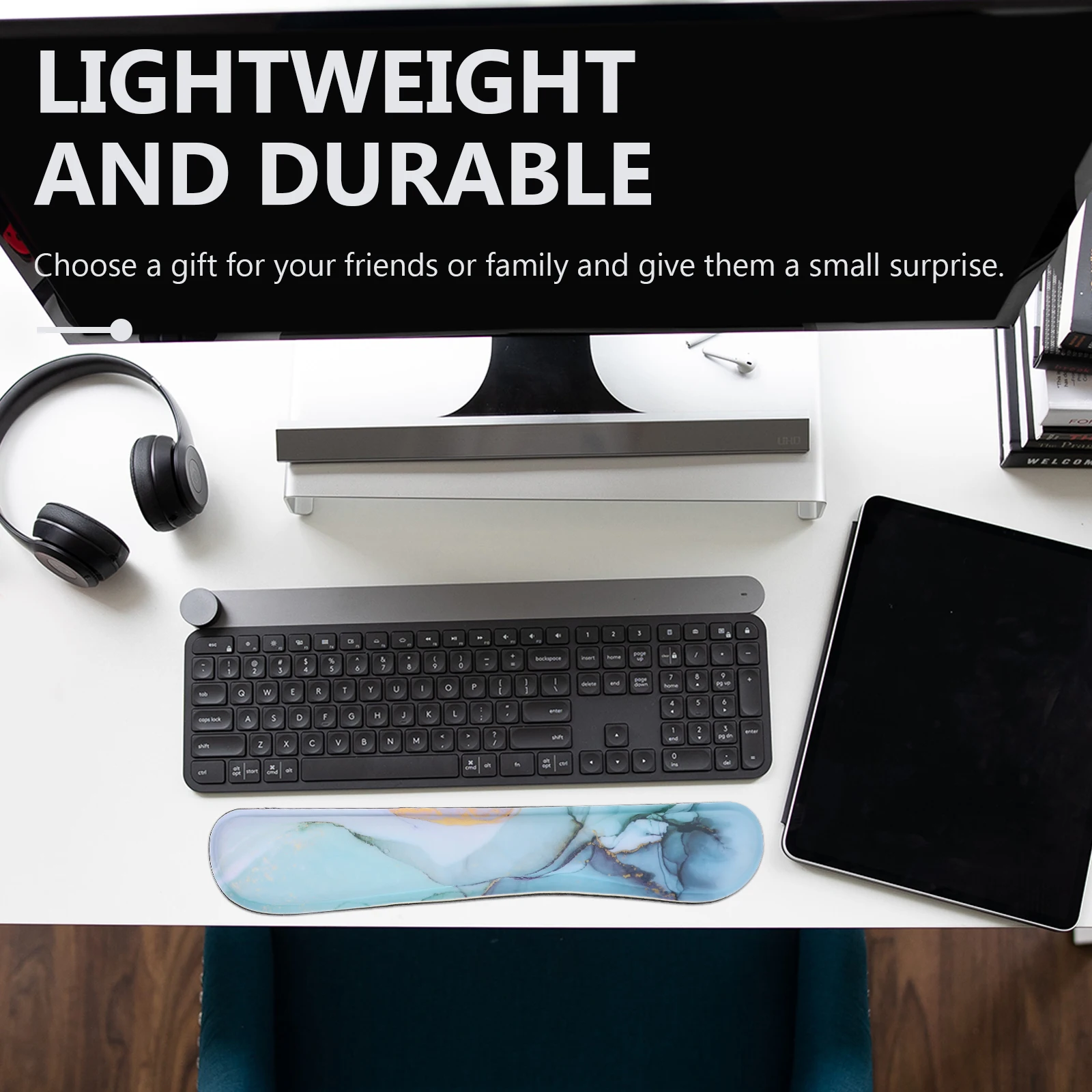 

Memory Foam Mouse Pad Ergonomic Wrist Rest Mat Cushion Keyboard Breathable Office Desk Accessory Lightweight Travel