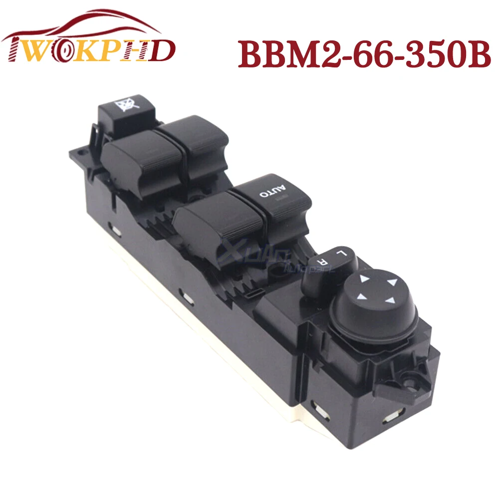 BBM2-66-350B NEW Front Left Driver Side Electric Power Window Control Switch Master Lifter Button For Mazda 3 2010-2013