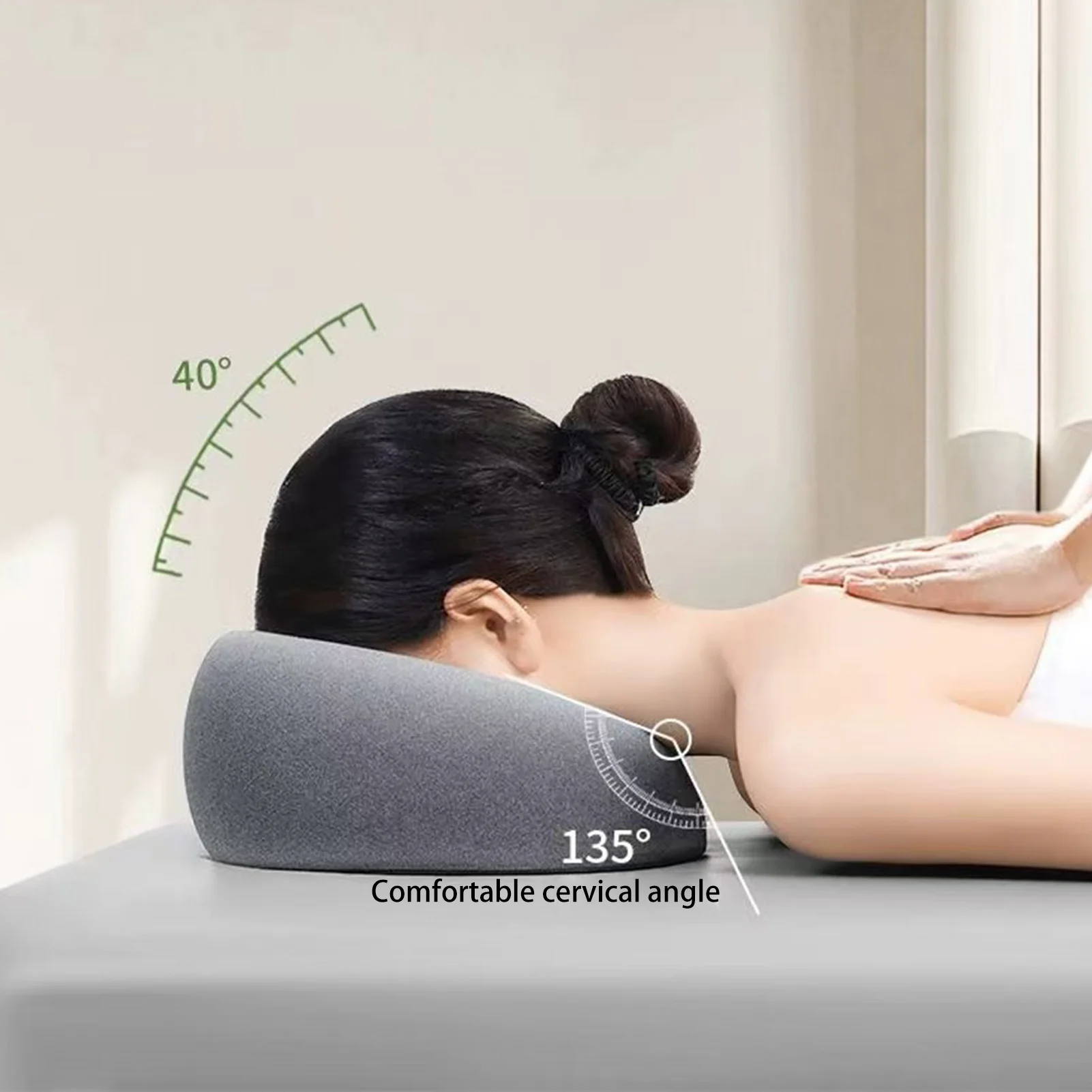 Face Down Pillow for Sleeping Comfortable Relaxation Salon Spa Facial Pillow Suitable for Neck Support Enhancement