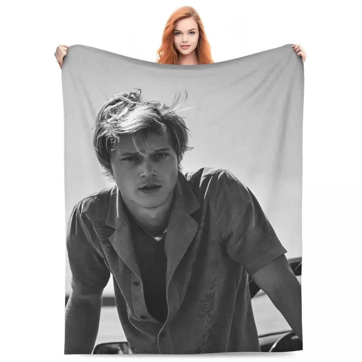 بطانية ناعمة للتخييم JJ Maybank - رودي بانكو رمي بطانية الفانيلا المفرش لغرفة المعيشة غطاء سرير أريكة جمالية