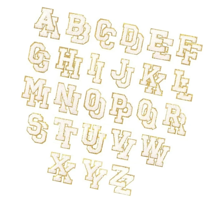 

1 Set Letter Patches Embroidered Patches Repair Patches for Dress Jeans Clothing
