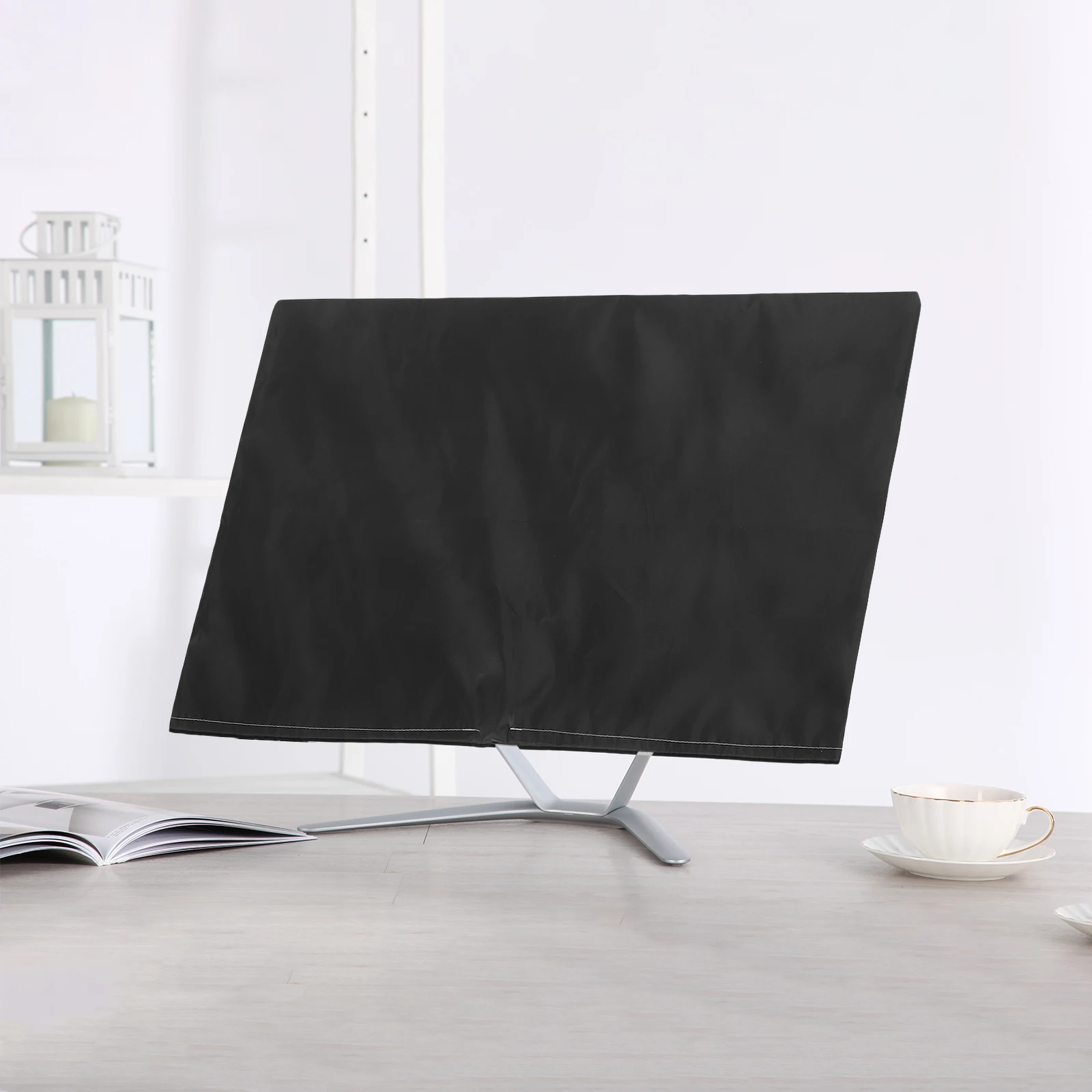 

Monitor Dust Cover for Desktop Computer Screen Oxford Cloth Protective Sleeve Portable Anti-Static Office Home Use Reusable