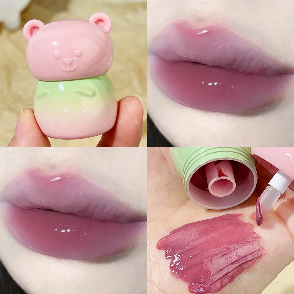 4 Colors Mirror Water Light Jelly Lip Gloss Moisturizing Long Lasting Non-stick Cup Sexy Lips Plumper Lip Balm Makeup Cosmetics