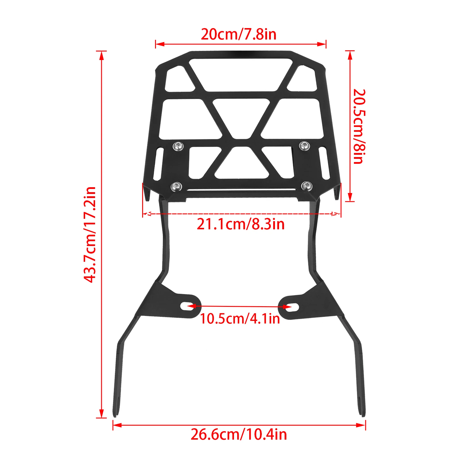 Motorcycle Monkey125 Rear Tail Bag Luggage Rack For Honda Monkey 125 Z125 Z 125 2018-2024 Cargo Support Carrier Holder Bracket