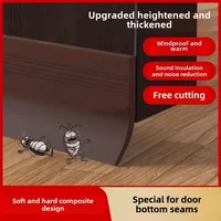 YITAPE 1M Thickened Door Bottom Seal Strip Self-Adhesive Silicone Rubber Weatherstrip Soundproof Windproof Dustproof Gap Sealer 5