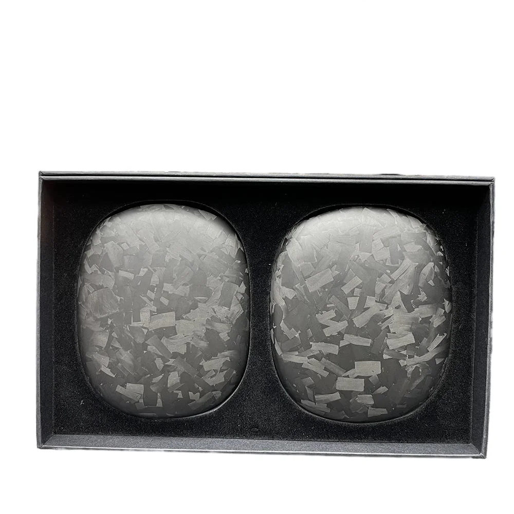 Airpods Max 헤드폰 커버용 ACC-Real 탄소 섬유 케이스, 헤드 장착형 보호 커버, 3k 탄소 섬유 단조 섬유 케이스