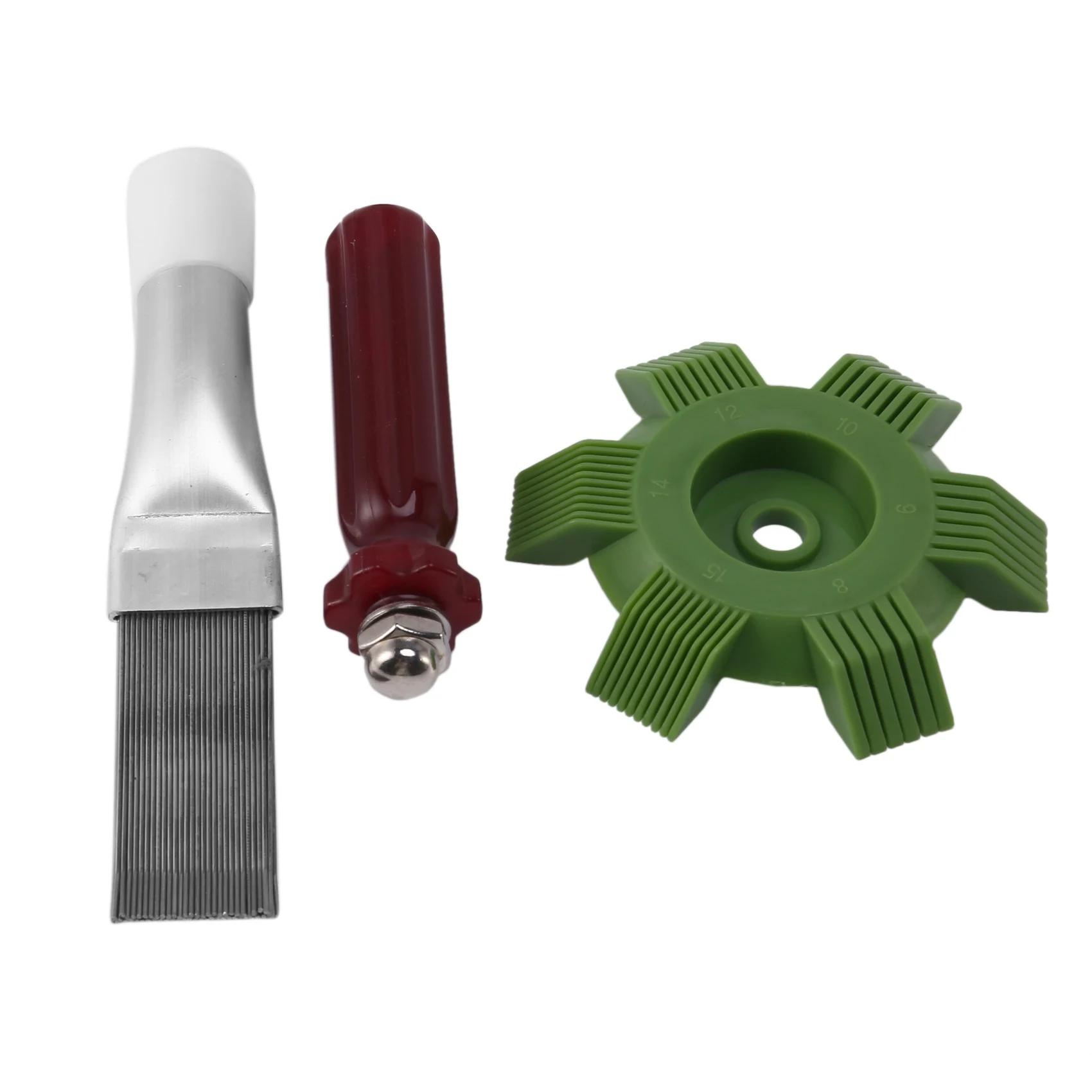 หวีหม้อน้ำเครื่องระเหยเครื่องปรับอากาศอุปกรณ์ซ่อมครีบครีบครีบคอนเดนเซอร์เครื่องทำความเย็นสำหรับรถยนต์พลาสติกรถยนต์