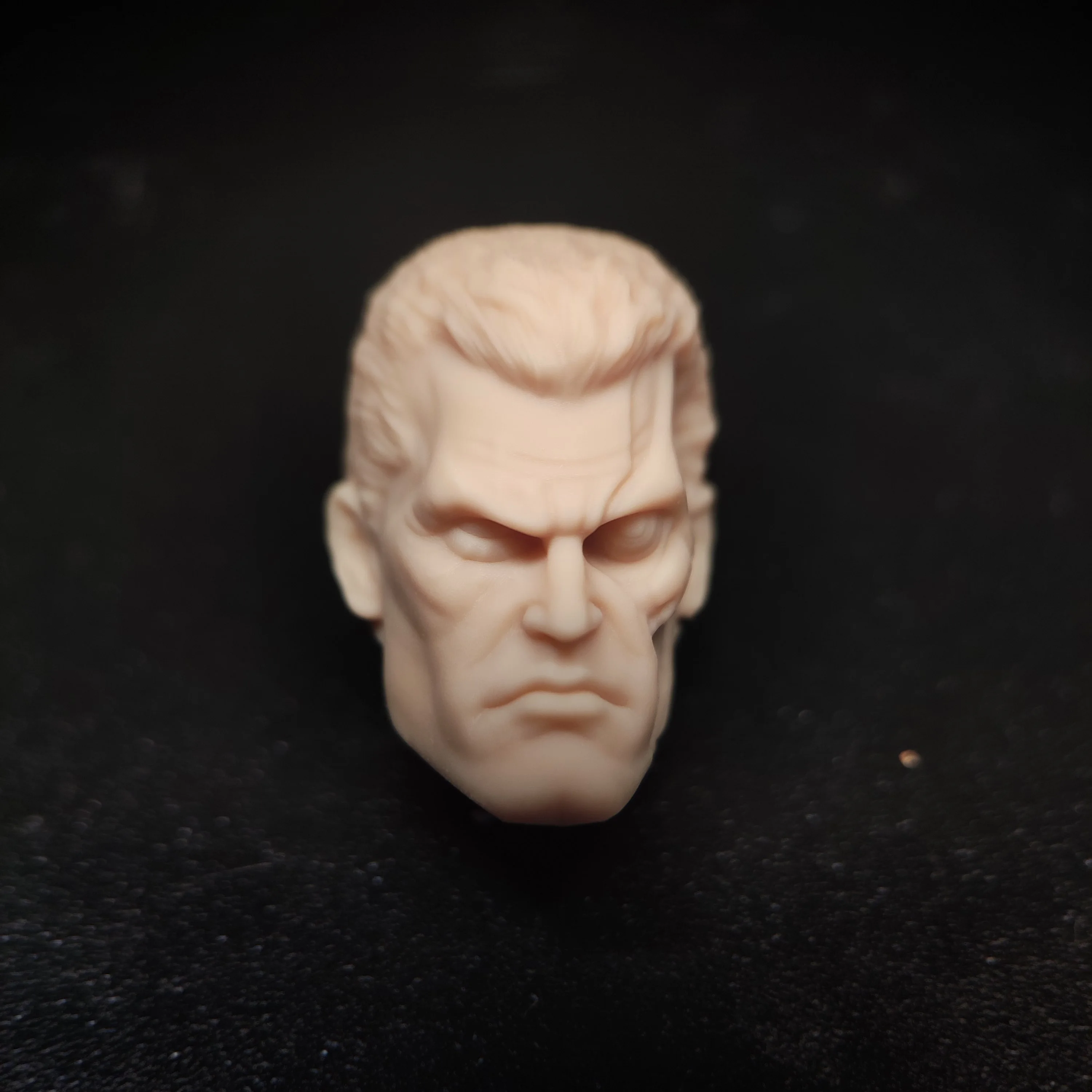 HL1026 DIY Customized 1/18 1/12 1/10 Scale Nathan Unpainted Head Sculpt for 3.75