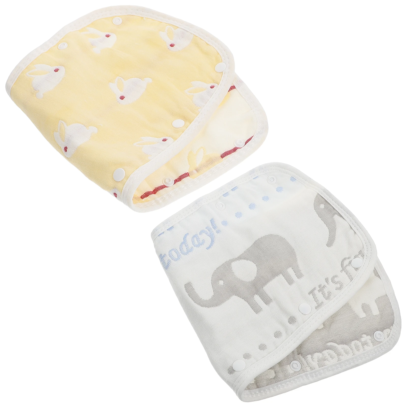 

2pcs Cotton Handle Cover Lengthen Burp Cloth Stroller Accessory Supply Towel Absorbent Reusable Easy Clean Durable