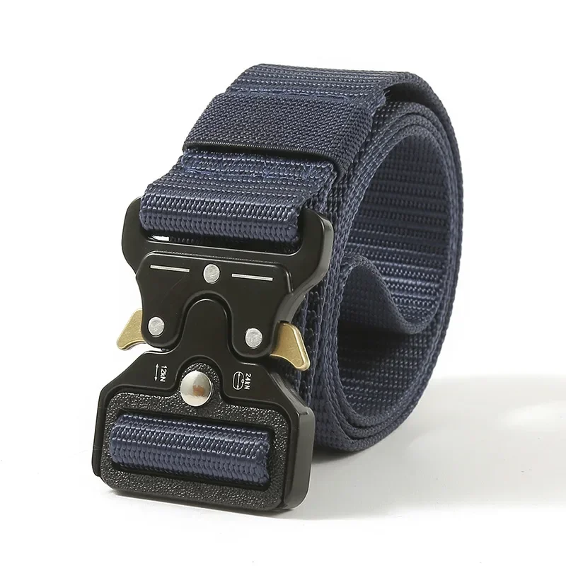 

Camouflage Belt Nylon Waistband Quick Release Hunting Training Strong Metal Buckle Police Black Army Belts for Men and Women