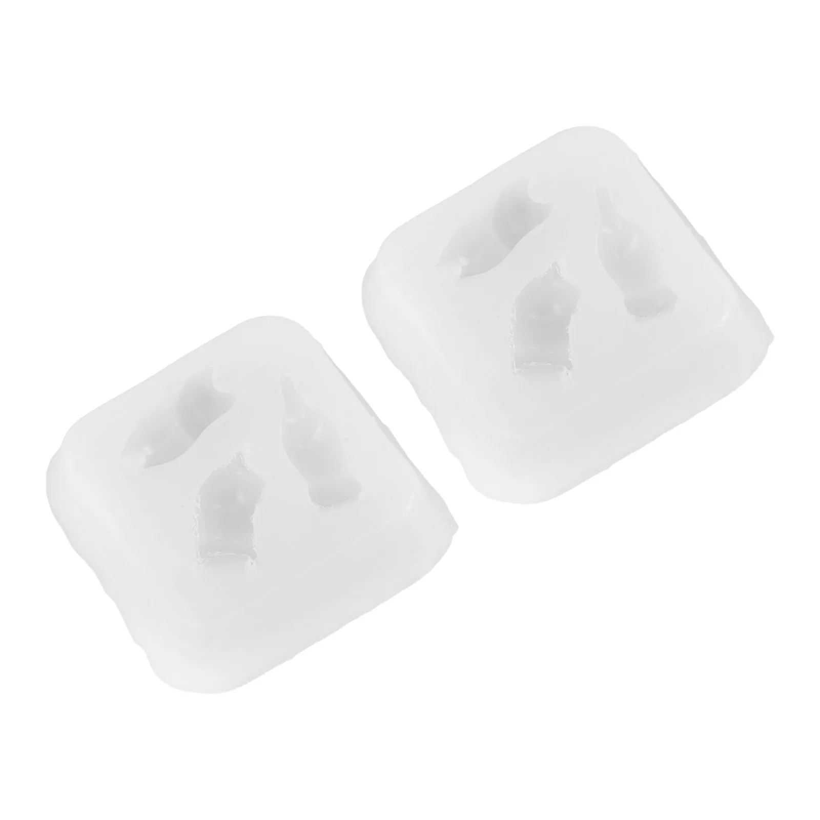 

2pcs Cat Shape Silicone Mold: Baking Diy Cartoon Cat Jelly Mould For Chocolate Ice Cube Soap Making Kids Party Snacks