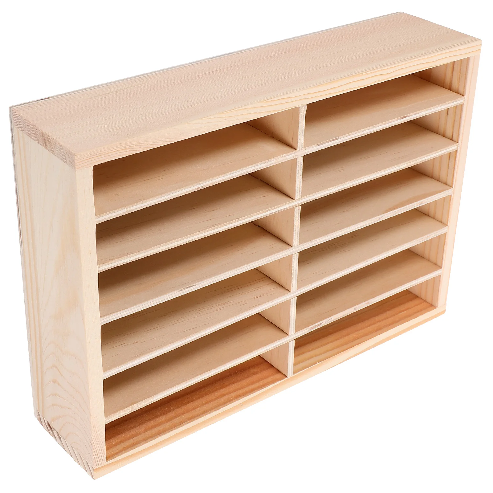 

Wooden 12-Grid Phone Storage Box Desktop Organizer Cell Phones Holder Multifunctional Display Meeting Room Office Home Use