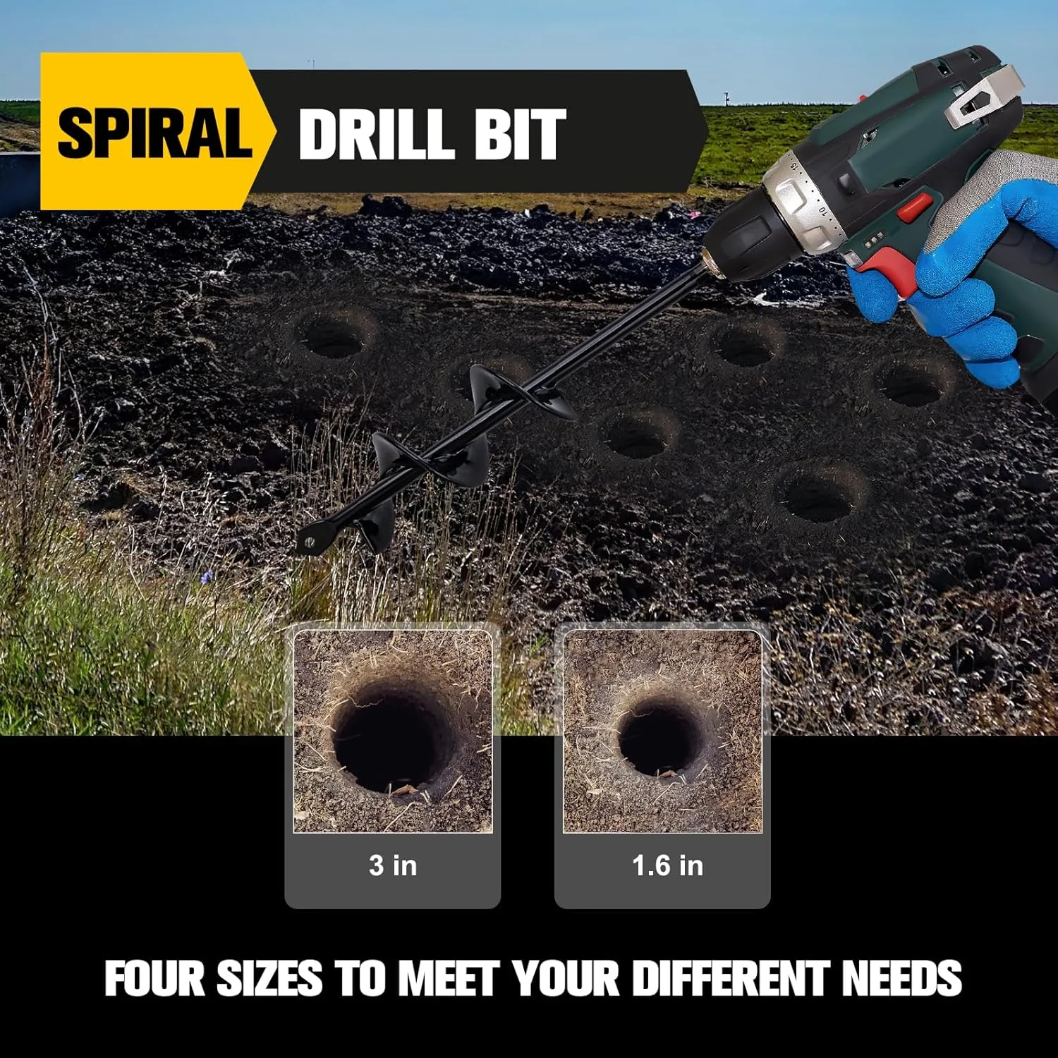 Goture Kit de tarière spirale  - Power Tools Yard avis et prix