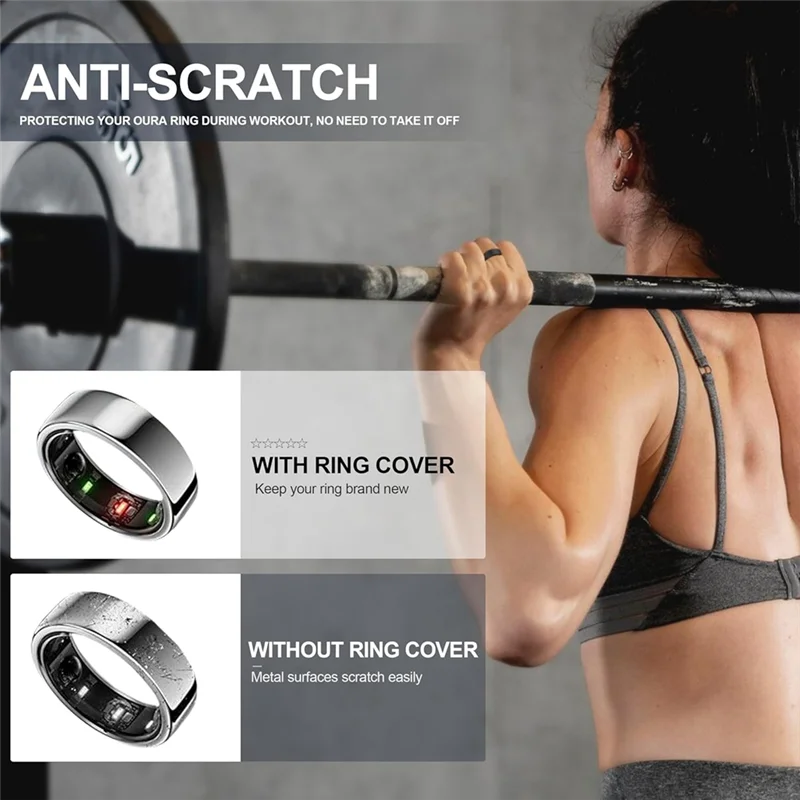 (ข้อเสนอจํากัด) ตัวป้องกันแหวนซิลิโคนสําหรับแหวน Oura, ฝาครอบแหวนยางยืด 3 แพ็คสําหรับ Oura Ring Gen 3 สําหรับการออกกําลังกาย (S (6/7/8/9