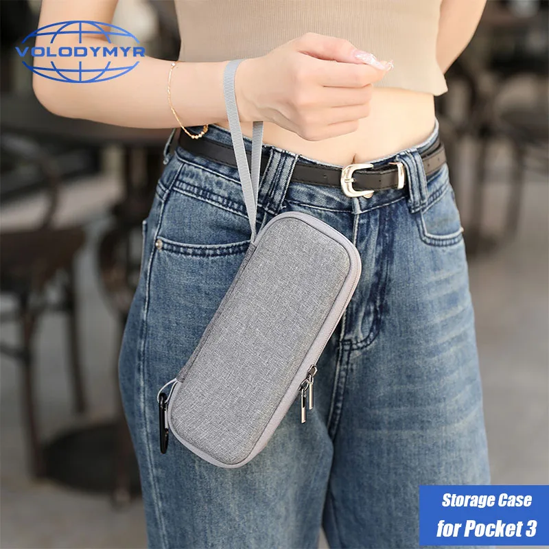

VOLODYMYR Pocket 3 Carrying Case Handheld Gimbal Accessories Bag for Osmo Pocket 3 Outdoors Travel Handbag Portable Storage Bag