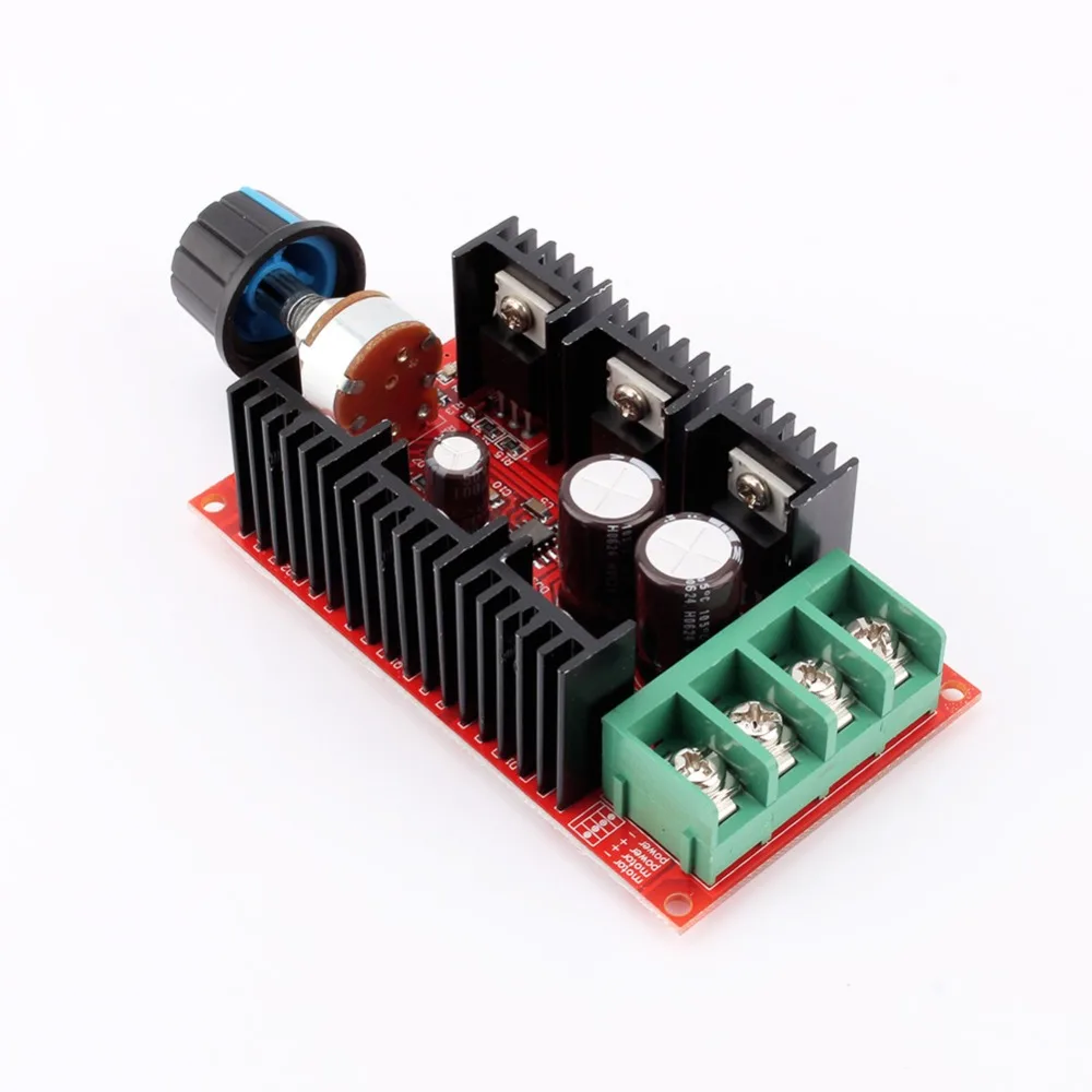 10-50V Input DC Motor Speed Controller 2000W Max Power 40A Current Brush Motor Controller 12V 24V 48V Compatible