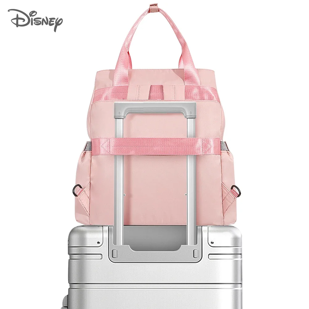 Disney-bolsas de pañales impermeables para mamá, mochila de maternidad de gran capacidad para el cuidado del bebé, bolsa de pañales para mamá,