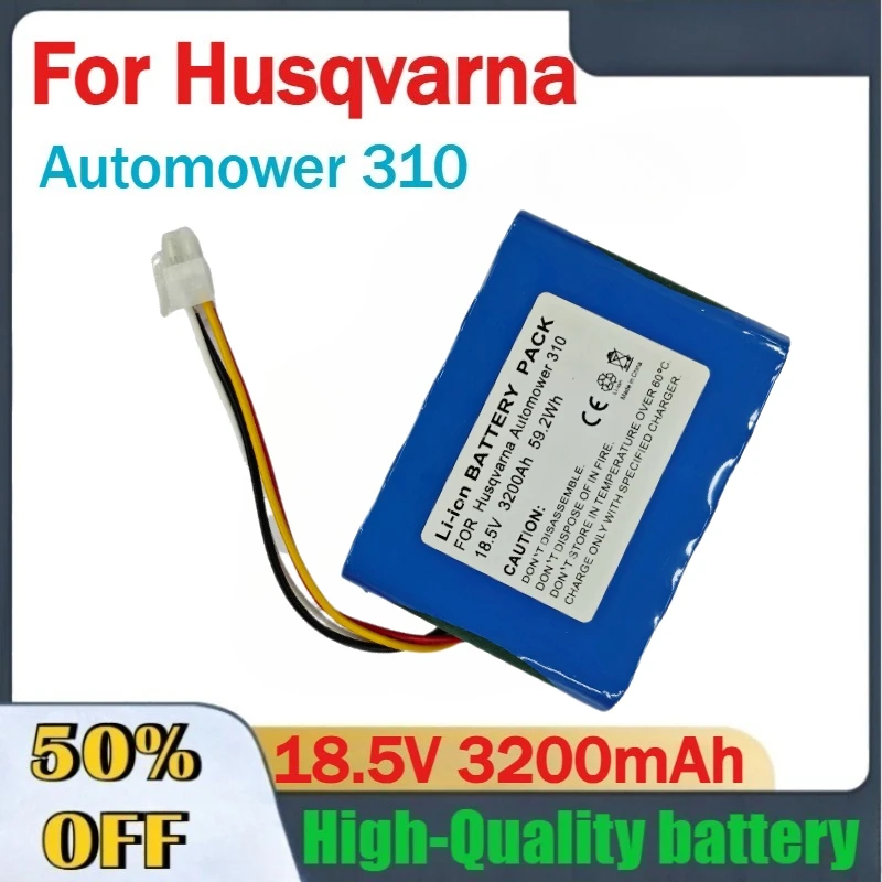 

High-Quality 18.5V 3200mAh Rechargeable Li-Ion Battery for Husqvarna Automower 310 Batteries Fast Shipping