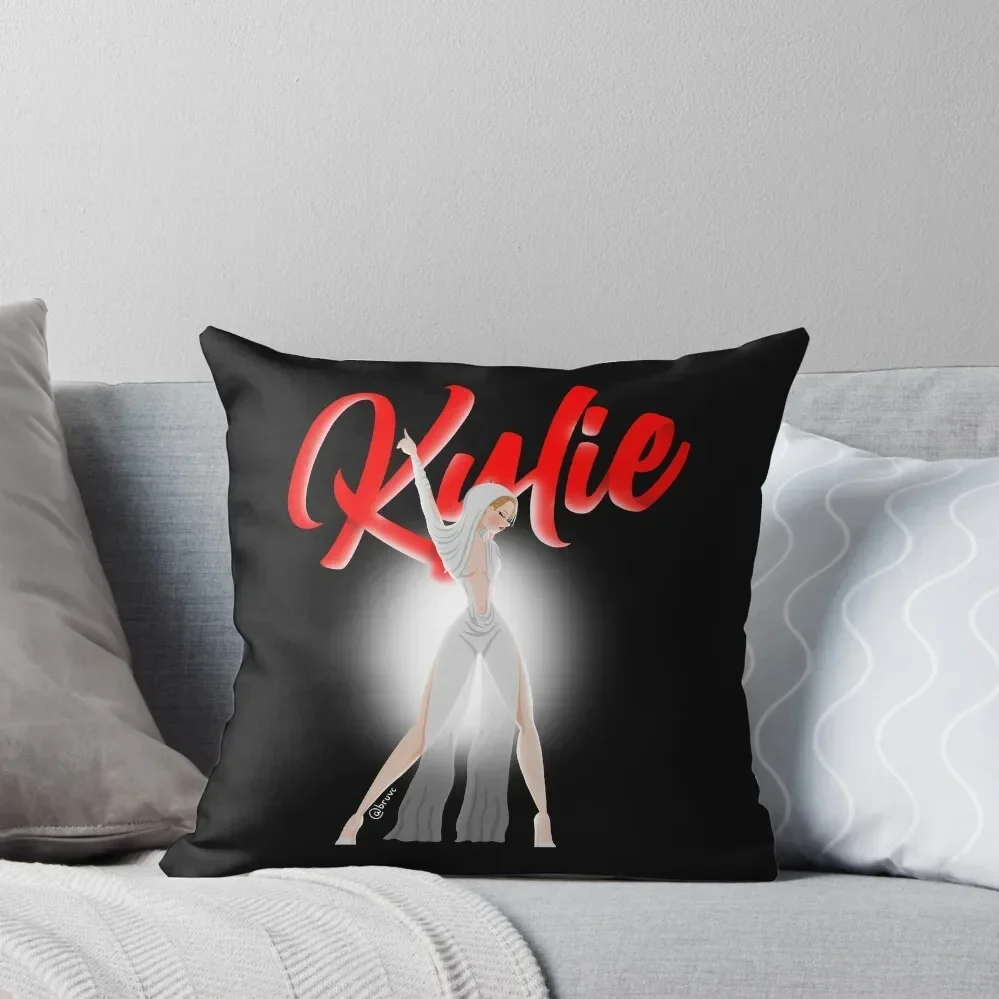 

Kylie - Can't Get You Out Of My Head 2022 version Throw Pillow New year luxury decor christmas decorations 2025 pillow