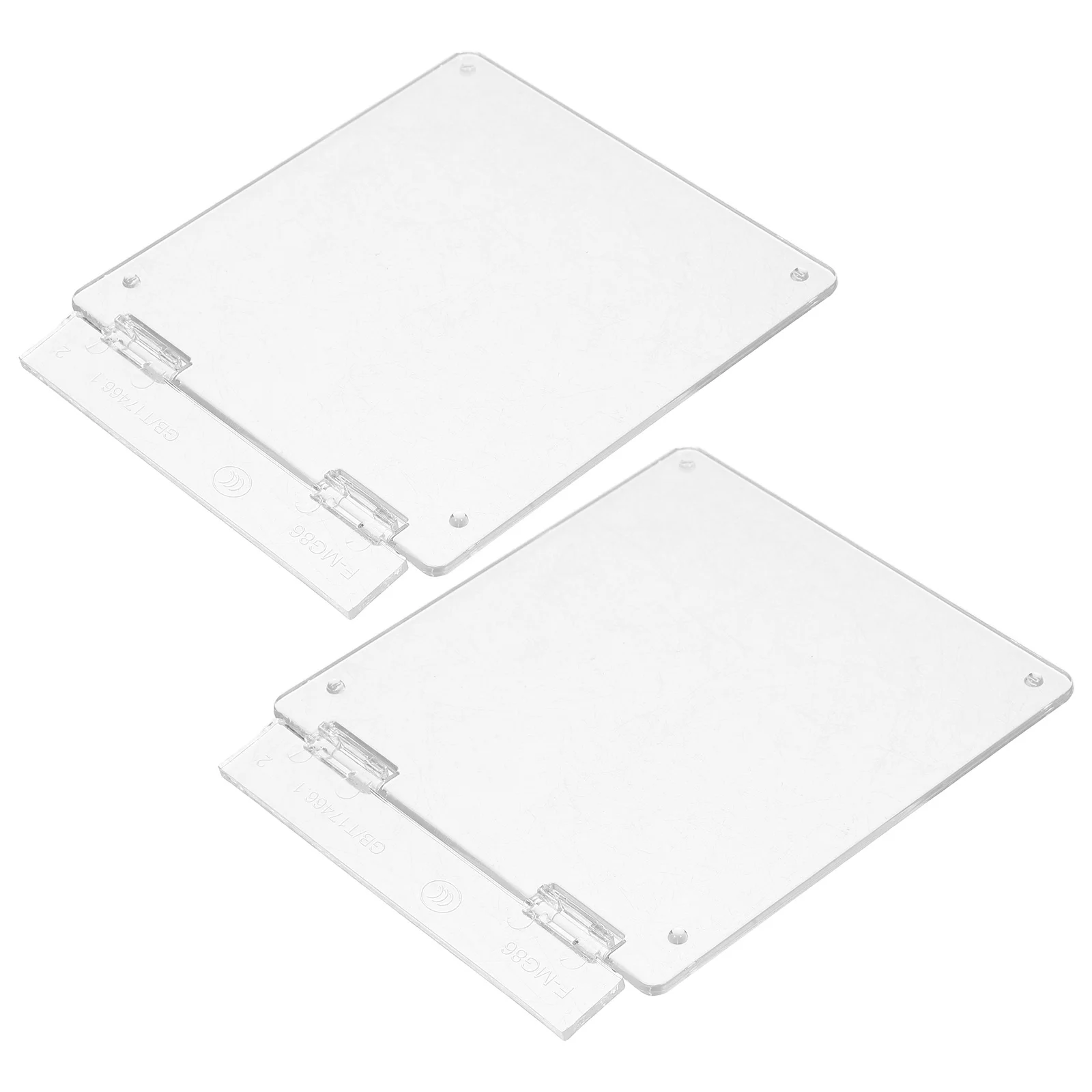 

2Pcs Clear Thermostat Protective Cover 86-Type Air Conditioner Switch Guard for Water Floor Heating Compatible with Wall Mounted