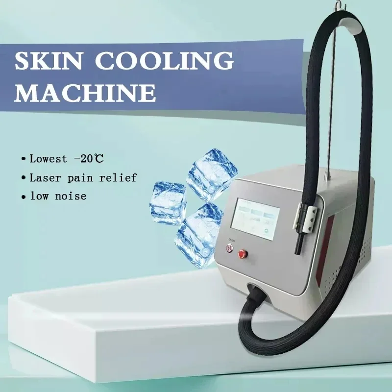 

Portable mini frozen cold air skin cooling machine suitable for laser therapy equipment